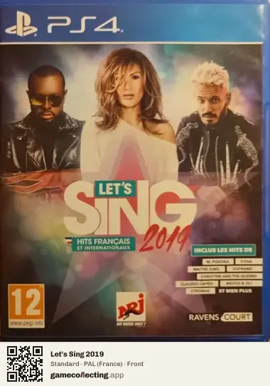 Let's Sing 2019 PlayStation 4, France box front