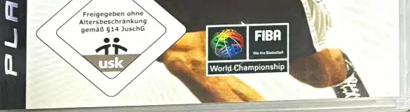 NBA Live 09, the USK square on its front