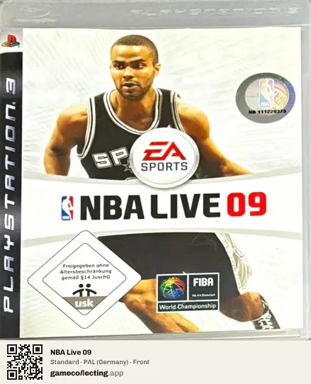 NBA Live 09 PlayStation 3, Germany box front