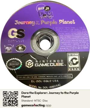 Dora the Explorer: Journey to the Purple Planet Nintendo GameCube, NTSC disc