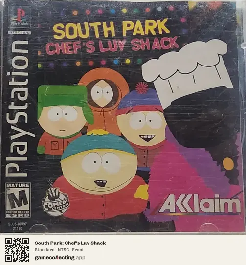 South Park: Chef's Luv Shack PlayStation, NTSC box front