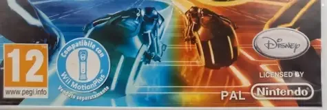 Tron: Evolution: Battle Grids, the PEGI square on its front