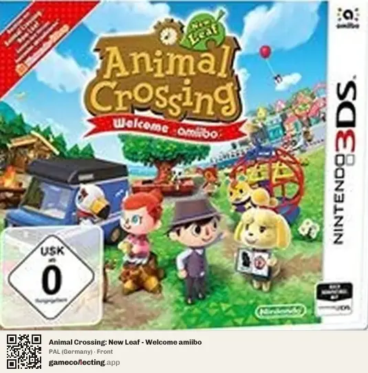 Animal Crossing: New Leaf - Welcome amiibo Nintendo 3DS, Germany box front