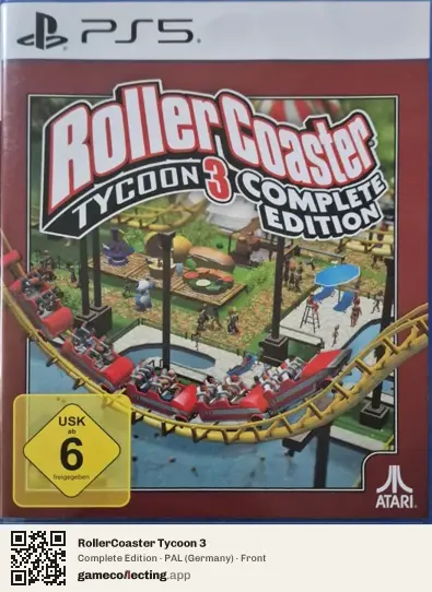 RollerCoaster Tycoon 3 PlayStation 5, Germany box front