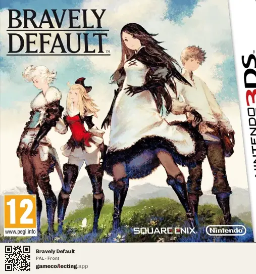 Bravely Default Nintendo 3DS, PAL box front