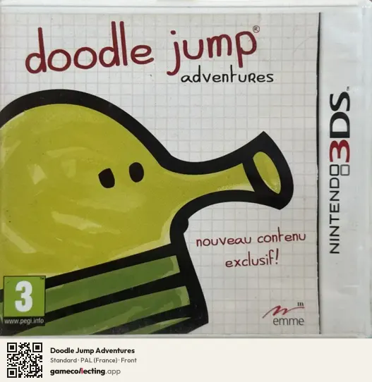 Doodle Jump Adventures Nintendo 3DS, France box front
