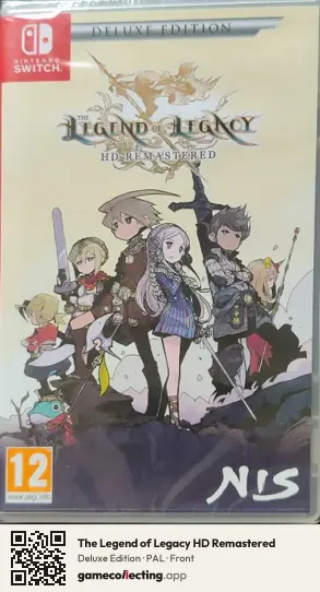 The Legend of Legacy HD Remastered Nintendo Switch, PAL box front