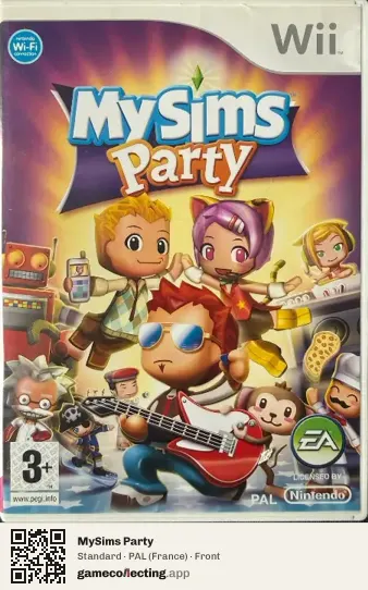 MySims Party Nintendo Wii, France box front