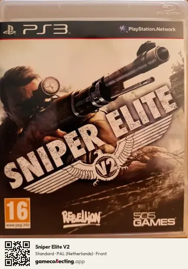 Sniper Elite V2 PlayStation 3, Netherlands box front