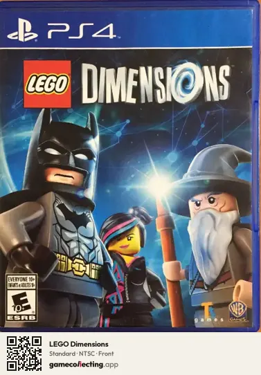 LEGO Dimensions PlayStation 4, NTSC box front