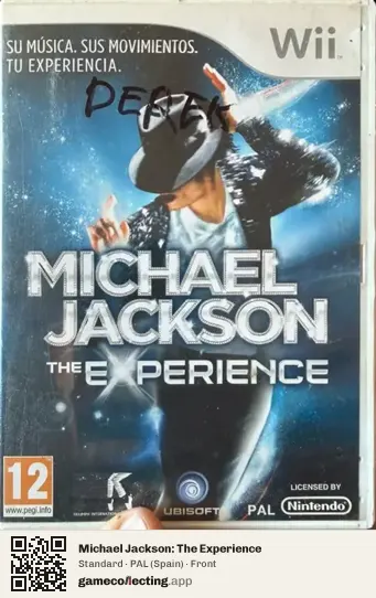 Michael Jackson: The Experience Nintendo Wii, Spain box front