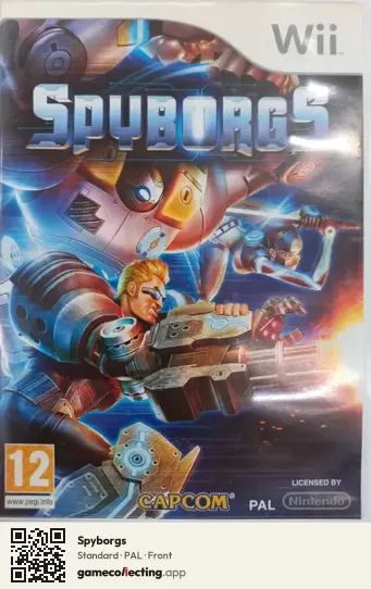 Spyborgs Nintendo Wii, PAL box front