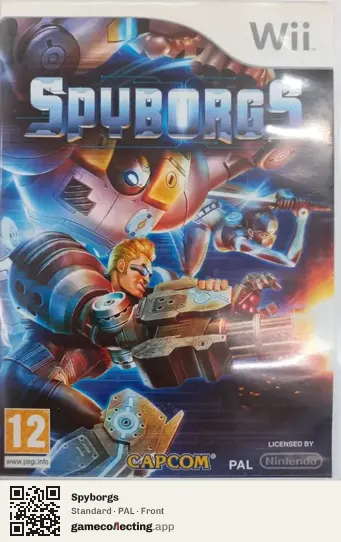 Spyborgs Nintendo Wii, PAL box front