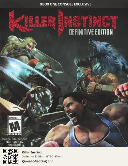 Killer Instinct Xbox One, NTSC box front