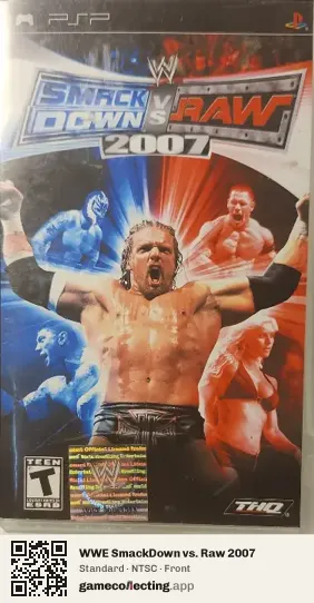 WWE SmackDown vs. Raw 2007 PlayStation Portable, NTSC box front