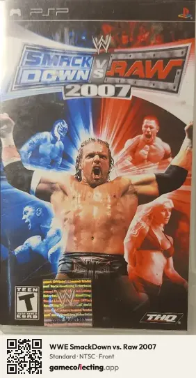 WWE SmackDown vs. Raw 2007 PlayStation Portable, NTSC box front