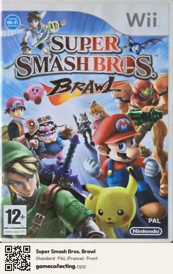 Super Smash Bros. Brawl Nintendo Wii, France box front