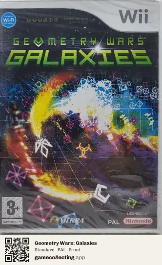 Geometry Wars: Galaxies Nintendo Wii, PAL box front