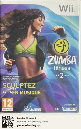 Zumba Fitness 2 Nintendo Wii, France box front