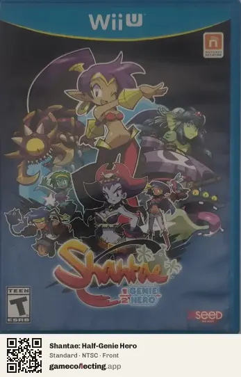 Shantae: Half-Genie Hero Nintendo Wii U, NTSC box front