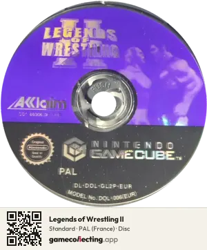 Legends of Wrestling II Nintendo GameCube, PAL disc