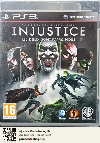 Injustice: Gods Among Us PlayStation 3, France box front