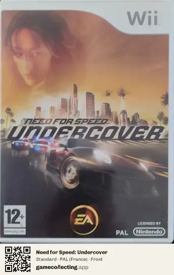 Need for Speed: Undercover Nintendo Wii, France box front