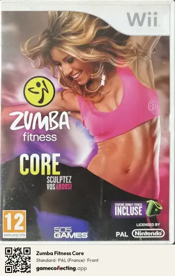 Zumba Fitness Core Nintendo Wii, France box front