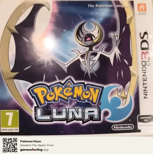 Pokémon Moon Nintendo 3DS, Spain box front