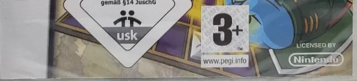 Neopets Puzzle Adventure, the USK square on its front
