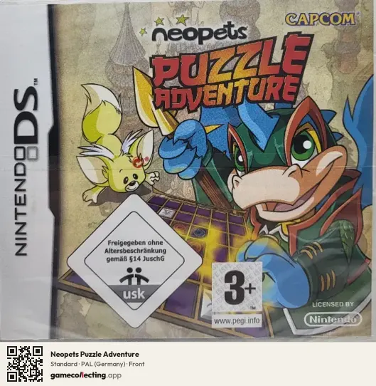 Neopets Puzzle Adventure Nintendo DS, Germany box front