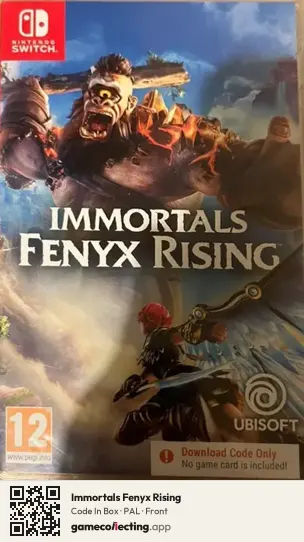 Immortals Fenyx Rising Nintendo Switch, PAL box front