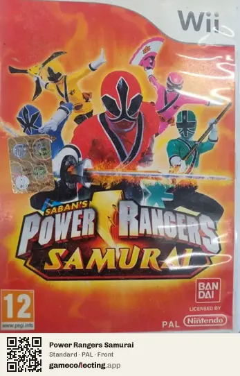 Power Rangers Samurai Nintendo Wii, PAL box front
