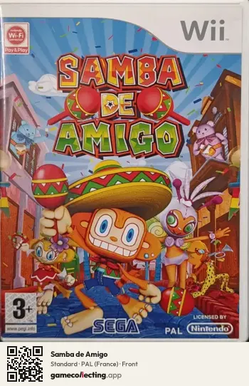 Samba de Amigo Nintendo Wii, France box front