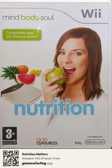 Nutrition Matters Nintendo Wii, France box front