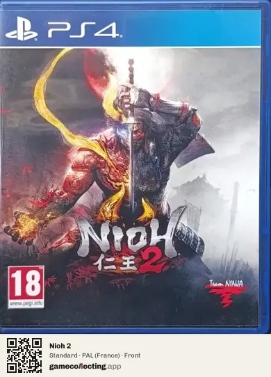 Nioh 2 PlayStation 4, France box front