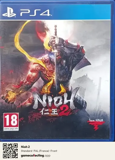 Nioh 2 PlayStation 4, France box front