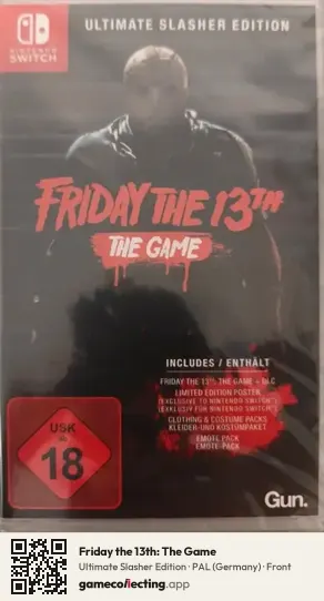Friday the 13th: The Game Nintendo Switch, Germany box front
