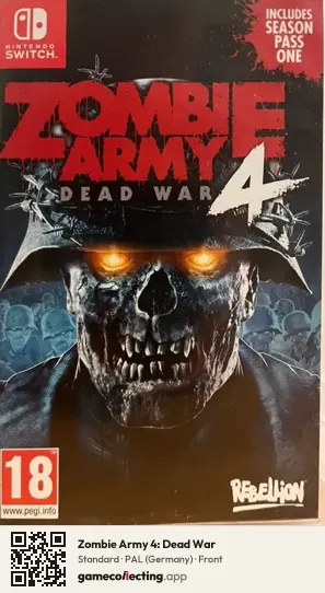 Zombie Army 4: Dead War Nintendo Switch, Germany box front