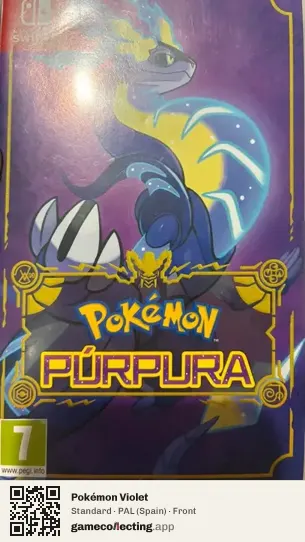 Pokémon Violet Nintendo Switch, Spain box front