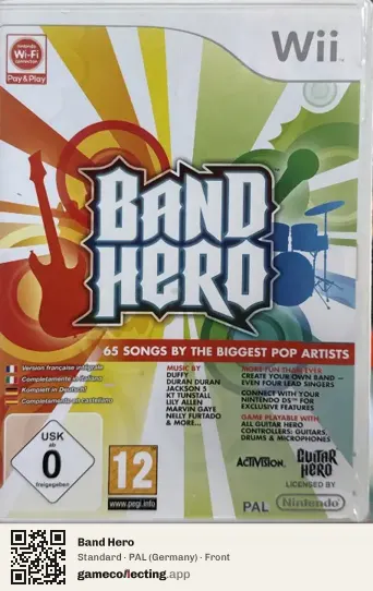 Band Hero Nintendo Wii, Germany box front