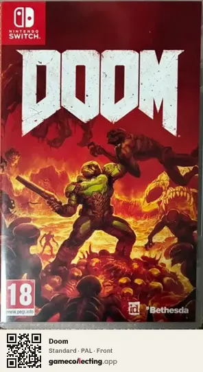 Doom Nintendo Switch, PAL box front
