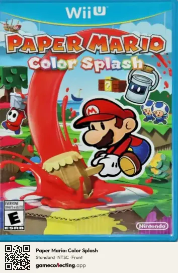 Paper Mario: Color Splash Nintendo Wii U, NTSC box front
