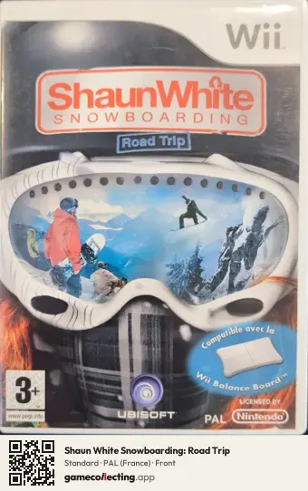 Shaun White Snowboarding: Road Trip Nintendo Wii, France box front