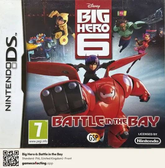 Big Hero 6: Battle in the Bay Nintendo DS, United Kingdom box front
