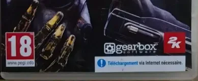 New Tales from the Borderlands, the PEGI square on its front