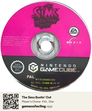 The Sims Bustin' Out Nintendo GameCube, PAL disc