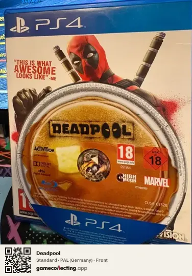 Deadpool PlayStation 4, Germany box front