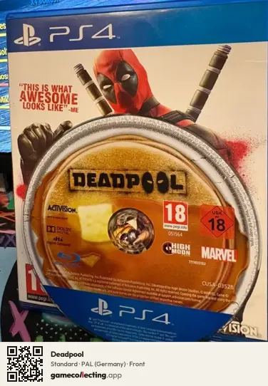 Deadpool PlayStation 4, Germany box front