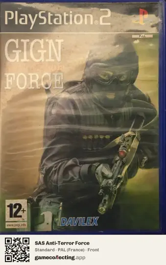 SAS Anti-Terror Force PlayStation 2, France box front